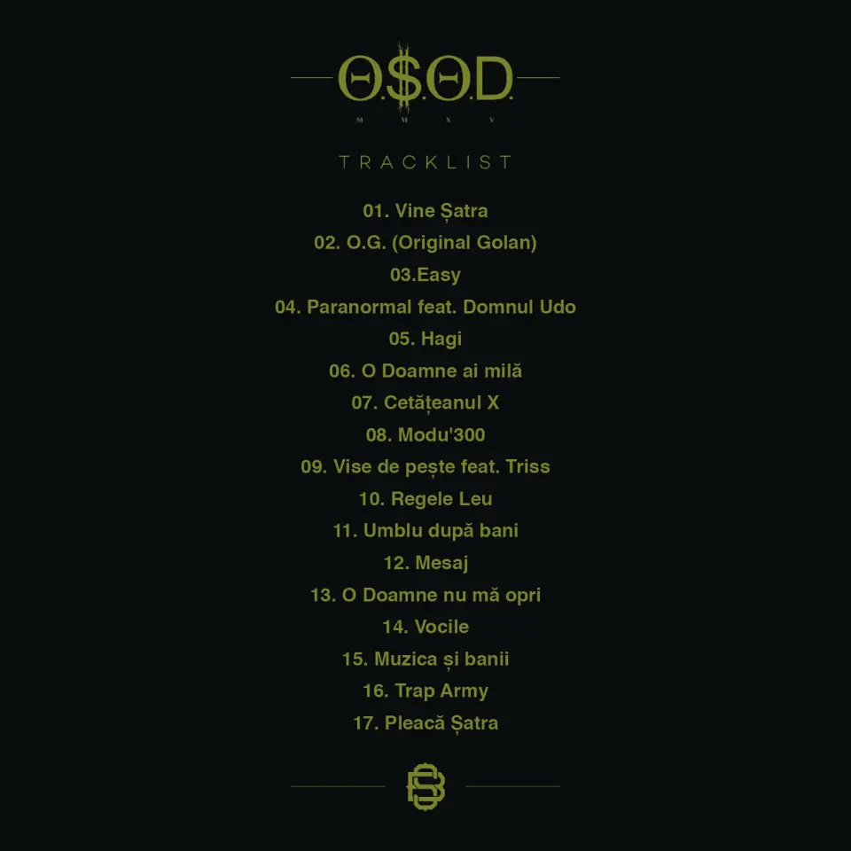 Album O.S.O.D. + sticker Satra B.E.N.Z.